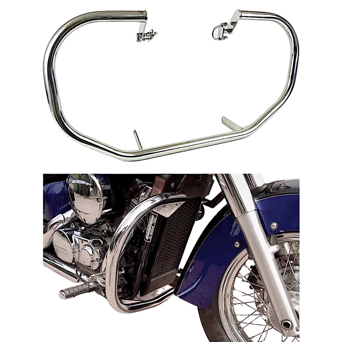 Front Highway Crash Bar / Engine Guard For Honda VT750 Shadow C4, C5 & Aero (RC50)