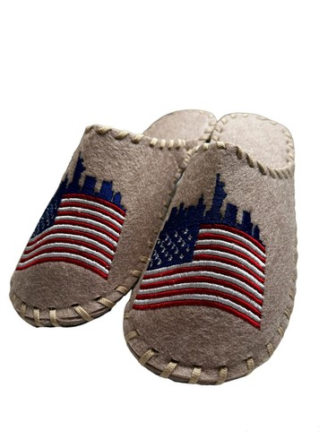 Traditional Banya Spa Slippers with American National Symbols Universal Size - Picture 5 of 9