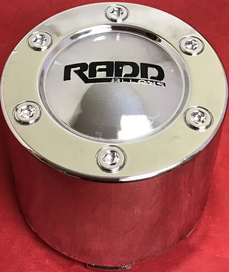 ONE USED RADD ALLOY CENTER CAP# F1000K95R S212-42 CHROME WHEELS CENTER CAP 12051
