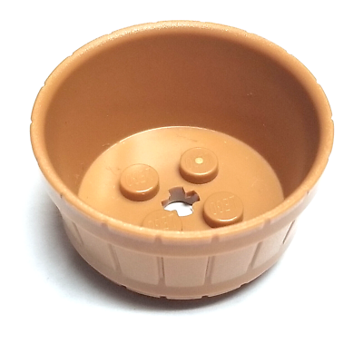 LEGO 64951 Medium Nougat Half Barrel Large Container with Axle