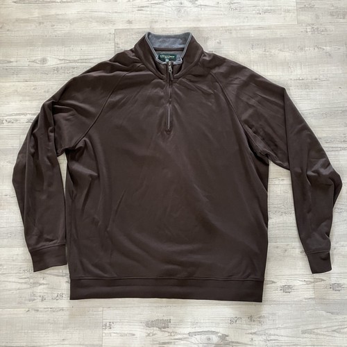 Pull Fairway & Greene Signature Quarter Zip Pour Homme, Rouge, Taille XL, Idéal Pour Le Golf
