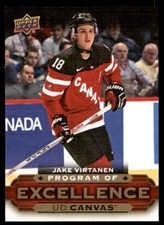 2015-16 UPPER DECK UD CANVAS PROGRAM OF EXCELLENCE JAKE VIRTANEN TEAM CANADA