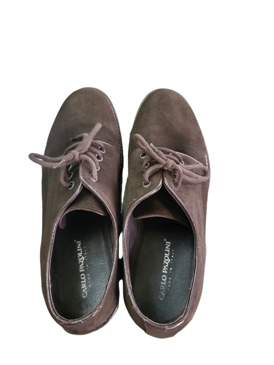 Carlo Pazolini Brown Suede Lace up Men display picture 1