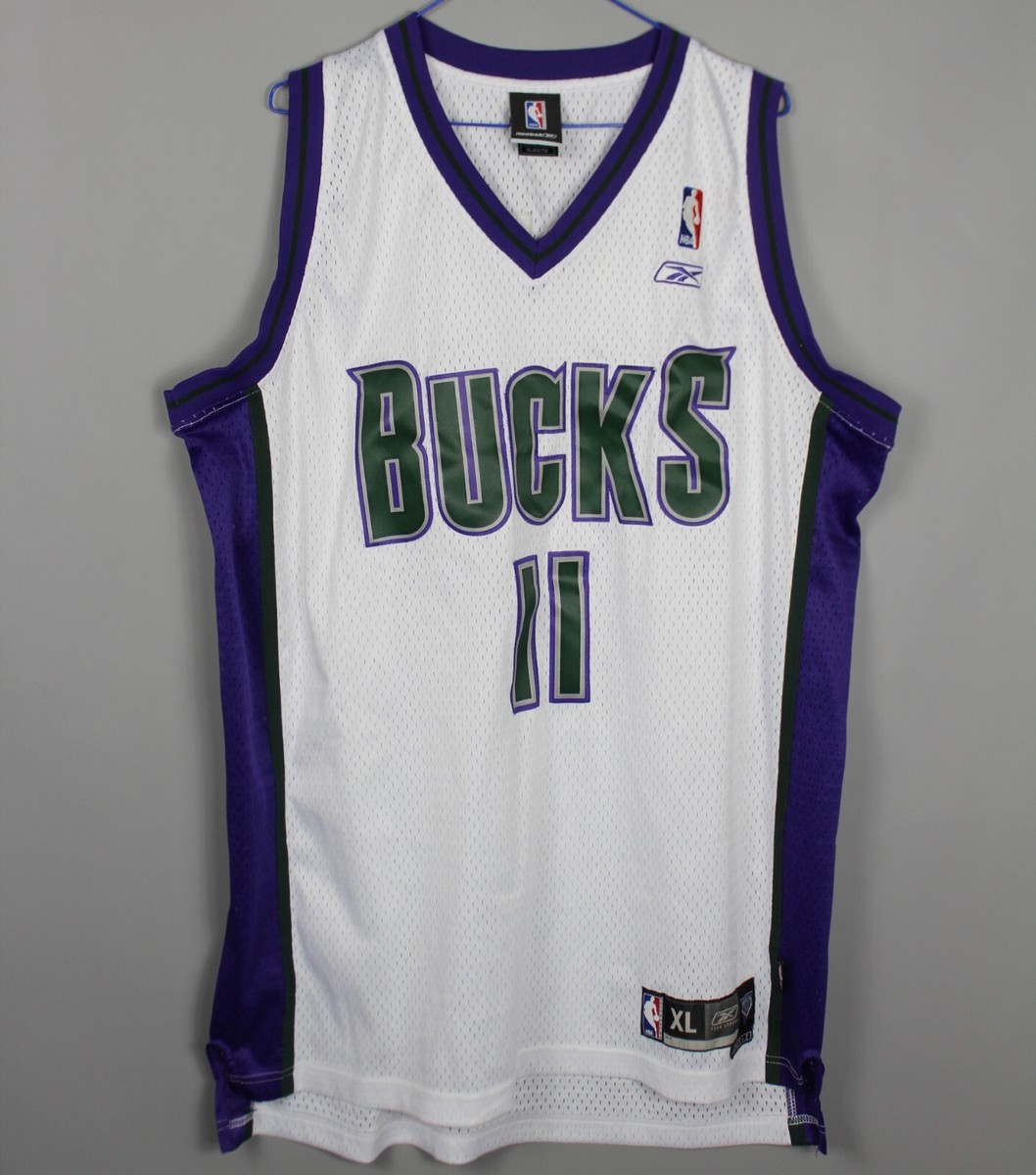 MILWAUKEE BUCKS TJ FORD REEBOK NBA SWINGMAN JERSEY SHIRT MENS SIZE