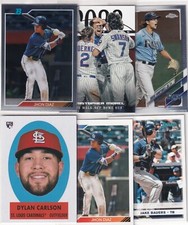 LOT (12) TAMPA BAY RAYS PATINO WANDER FRANCO DYLAN CARLSON MOREL DIAZ JC-5235