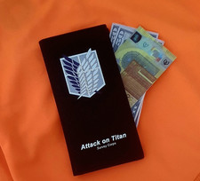Men's wallet made of faux ecological pure leather "Attack on Titan".