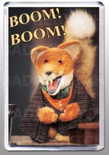 BASIL BRUSH BOOM! BOOM! LARGE FRIDGE MAGNET - RETRO CLASSIC!