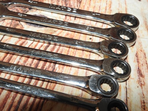 Juego de llaves de trinquete combinado métricas de 72 dientes Matco Tools 11 piezas - 9 mm a 19 mm - Imagen 11 de 24