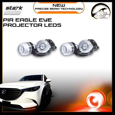 Eagle Eye 18mm Projector PIR RED LED Fog Light DRL Backup Signal Bulbs - 4 PCS