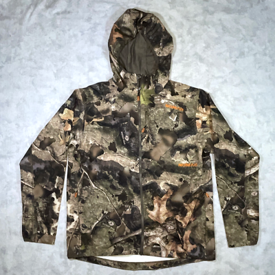 #ad Nomad Men#x27;s L Mossy Oak Droptine Legacy Hunting Jacket Camo Zip Field Coat $29.88