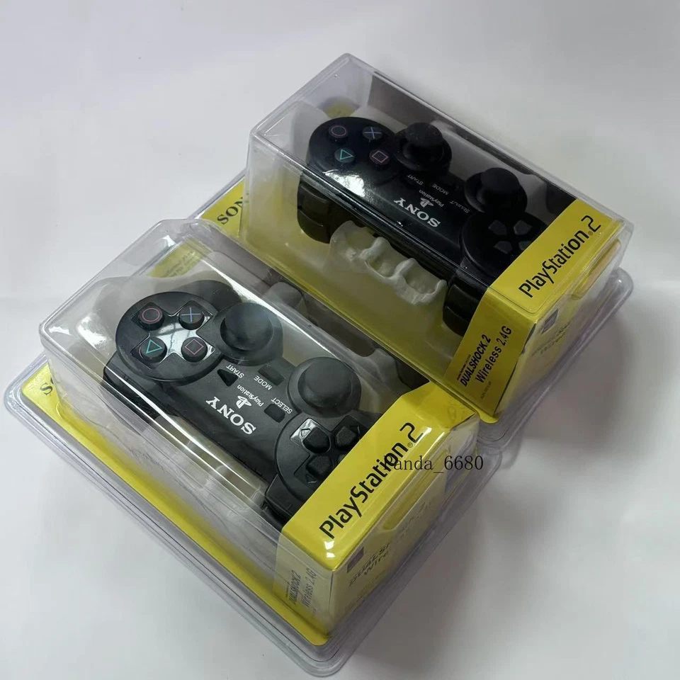 (2-Piece Set) PiayStation 2 PS2 Wireless2.4G Controller Black (With Receiver) - Image 4 of 4