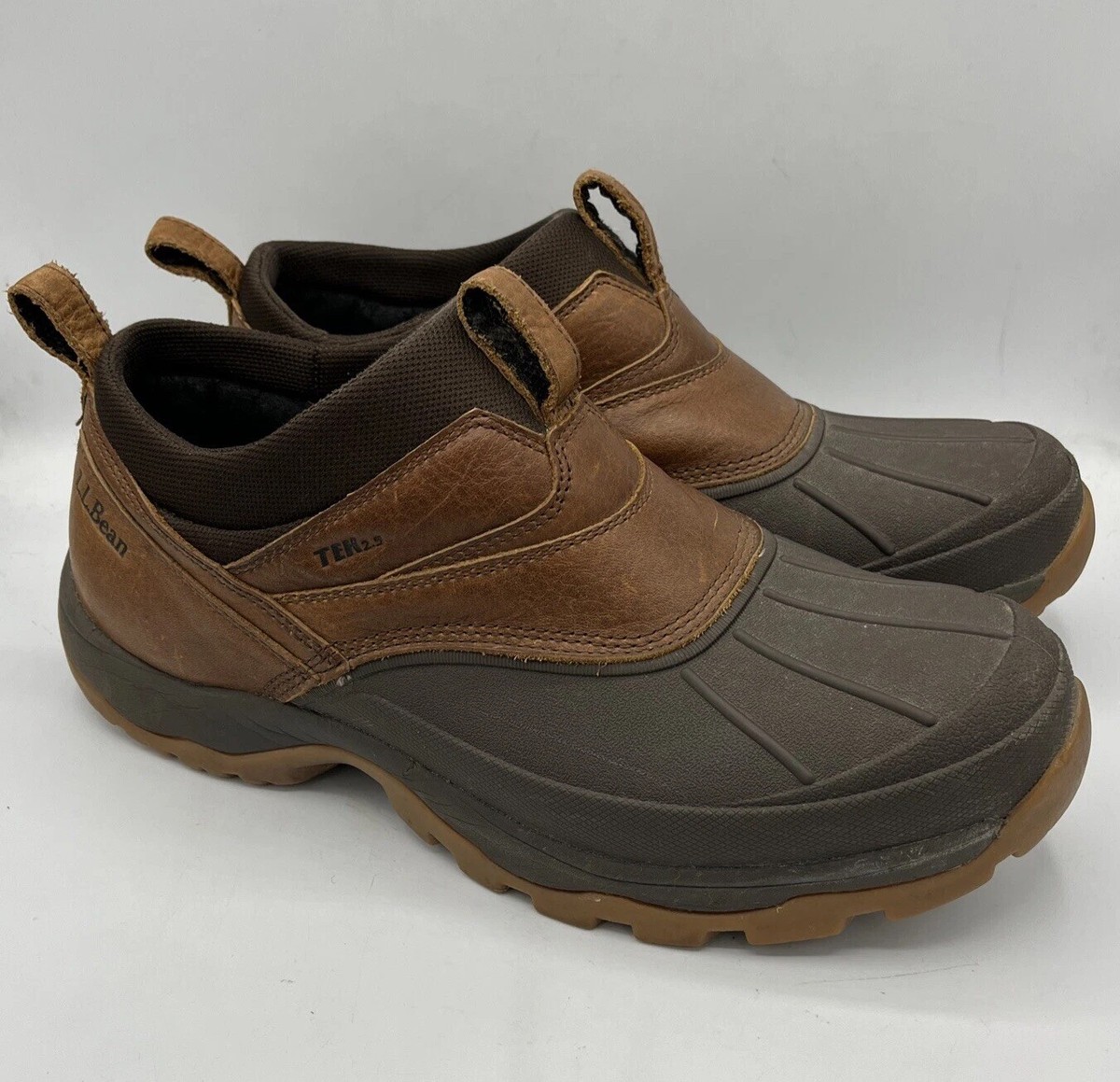 LL Bean Storm Chaser Zip Boots Size 11 Insulated Waterproof Tek 297767 8.5 M L.L. Bean Zip Brown Boots for Men for Sale | Shop New & Used  main image 3