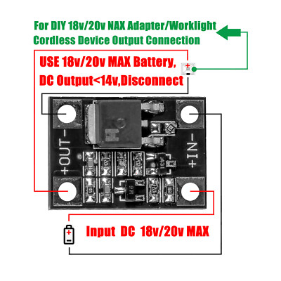 1x BMS PCB for Milwauke 18v Series Batteries Low Voltage DIY Output Protection
