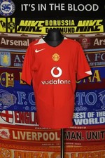 5/5 Manchester United boys home MINT 152-158 2004 football shirt jersey trikot