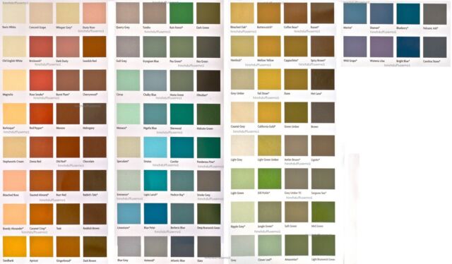 Sadolin Color Chart