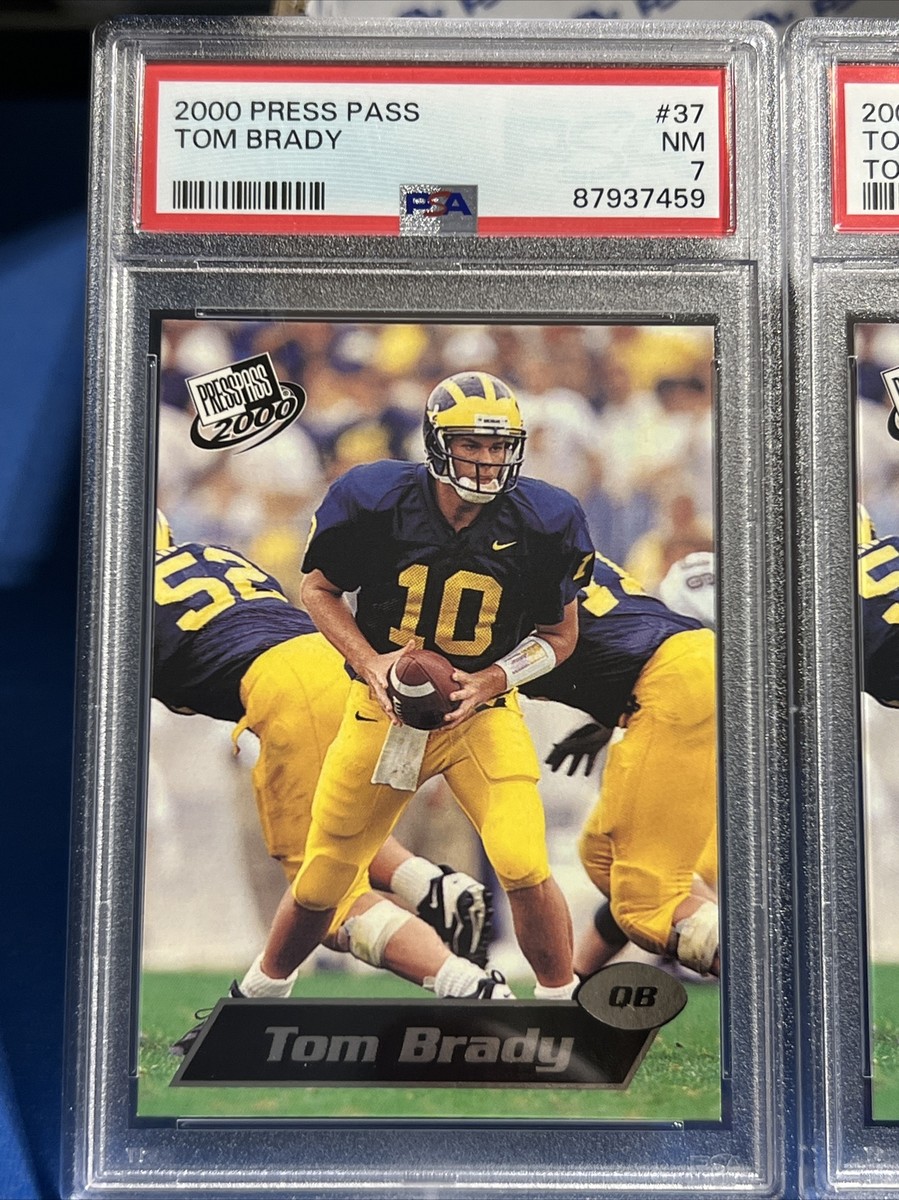 🔥2000 Press Pass Tom Brady Torquers RC #37 PSA 7⚡️Rookie Card