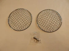 Brand New Pair of Chrome 7" Headlamp Stone Guards Triumph TR4 TR250 TR6 Spitfire