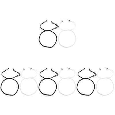  4 Paar Paar-Armbänder, Seil-Armbänder, geflochtene Paar-Handgelenk-Armbänder,