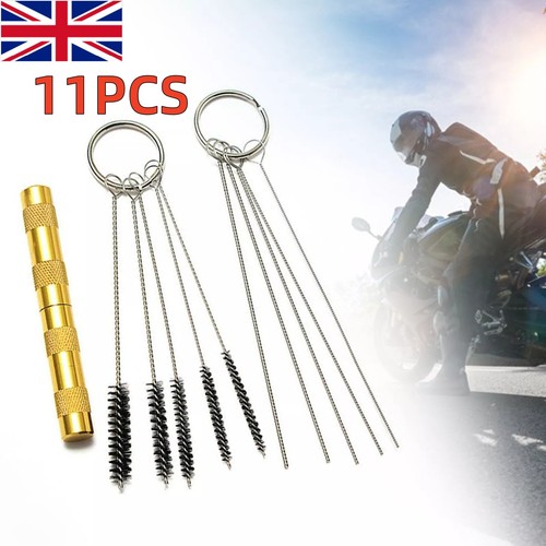 11X Airbrush Cleaning Kit NEW With Brushes & Needles Remove Clean Dried Paint-UK - Picture 2 of 17