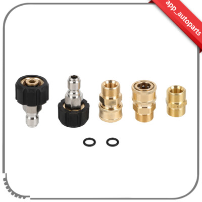 #ad 5 Pcs 5000 PSI Pressure Washer Adapter Set For Pressure Washers Hose and Guns $21.27
