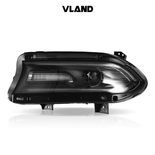 VLAND Dual Beam LED Headlights For Charger Dodge 2015-2022 Front Lamps Assembly - Picture 2 of 14