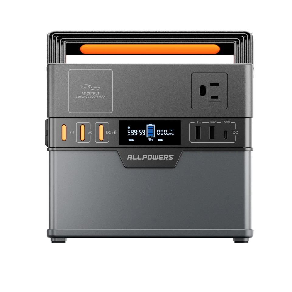 ALLPOWERS 300W 288Wh Central Eléctrica Portátil Generador 100W Panel Solar Opcional Foto 2 de 4