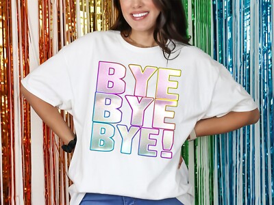 Bye Bye Bye T-Shirt Funky Print Fancy Dress Weekend Party Hen Music 90s nsync