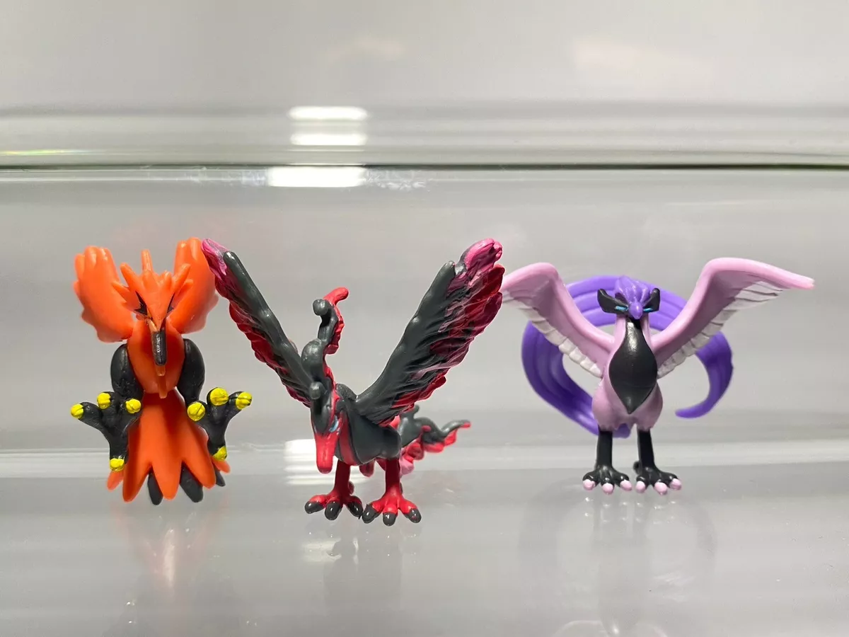 Takara Tomy Articuno Zapdos Moltres Pokemons Action Figure Dolls Small Size  Cartoon Pokemons Anime Figuras Collection