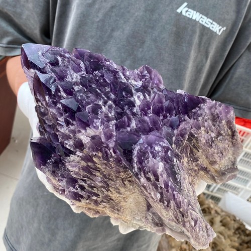 17LB Restoration of Purple Crystal Ancient Dry Natural Mineral Samples - Picture 23 of 24