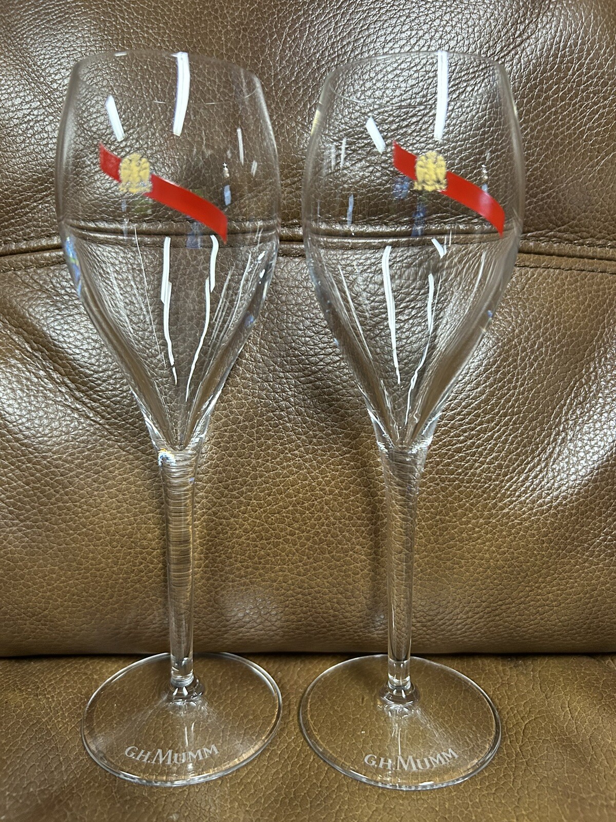 Vintage Mumm Wine Glasses Champagne Flutes , G H Mumm mark eBay