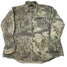 Rattlers Brand Realtree Camouflage Hunting Heavy Shirt Jacket Size L/XL USA Made