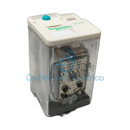 SCHNEIDER RUMC3AB1BD RELÈ UNIVERSALI 3 CO (CILINDRICI) 24 V D