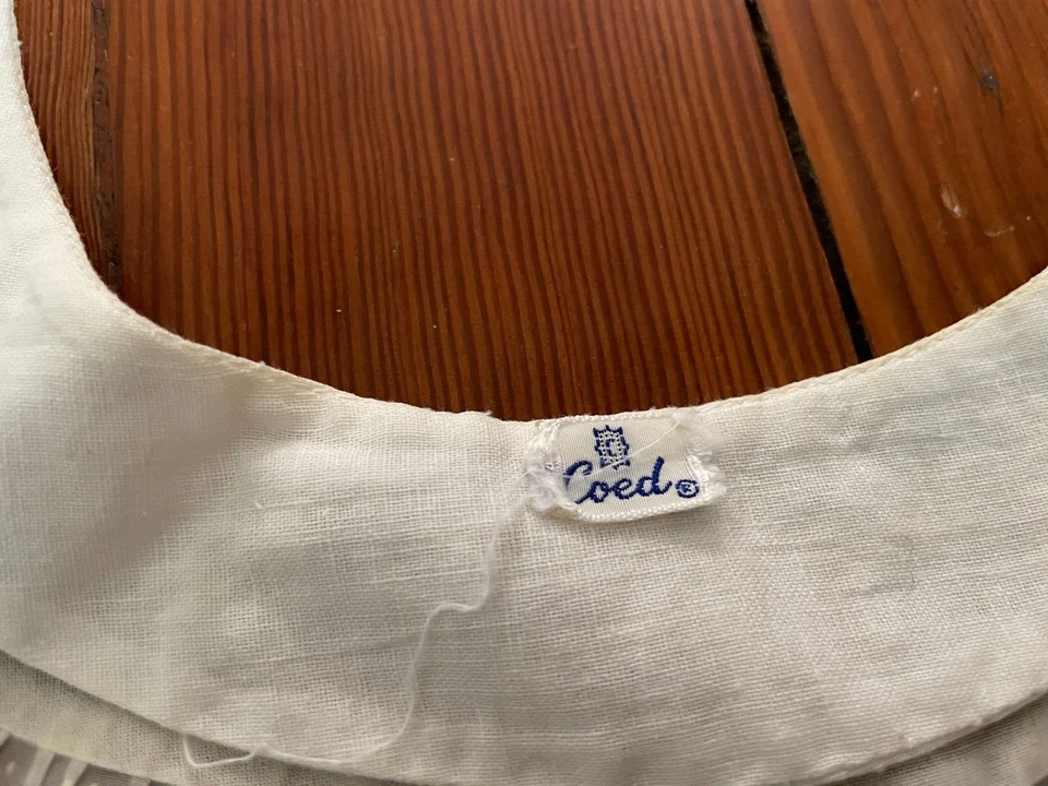 6 pieces Vintage Dress Collars Lace Embroidered Linen Crochet Coed Doris Moore - Image 3 of 4