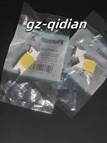 Panduit Giga TX Cat6 network socket yellow CJ688TGYL BOX of 50 Free shipping! - Picture 4 of 6