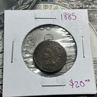 1885 Indian Head Cent Copper Coin Collection