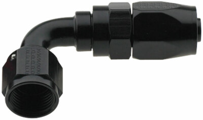 FRAGOLA 229010-BL FRAGOLA Hose Fitting #10 90 Deg Pro-Flow Black