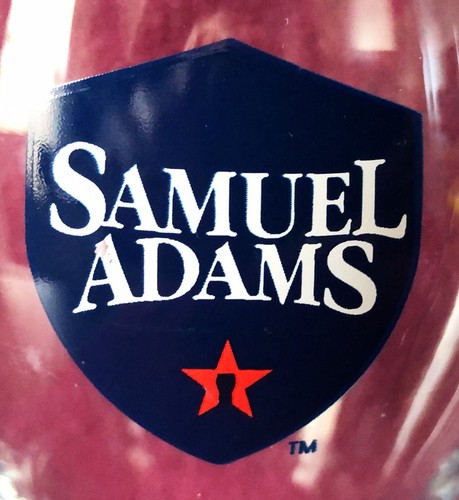 Samuel Sam Adams Blue Shield Logo Beer Tulip Pint Glass - Picture 2 of 4