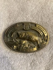 1993 B.A.S.S. BASSMASTERS Bass Anglers Sportsman Society Fishing BELT BUCKLE