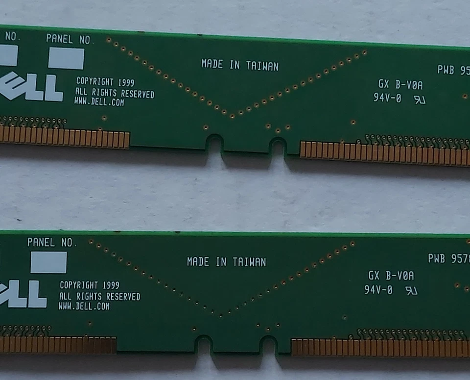 Dell 9578D CRIMM RDRAM RamBUS Continuity Module Blank Filler Terminator for RIMM - Image 3 of 4