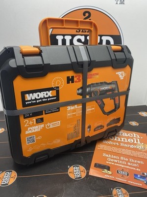 WORX H3 20V 2Ah Bohrhammer - Orange (WX390.1) Akku Bohrmaschine
