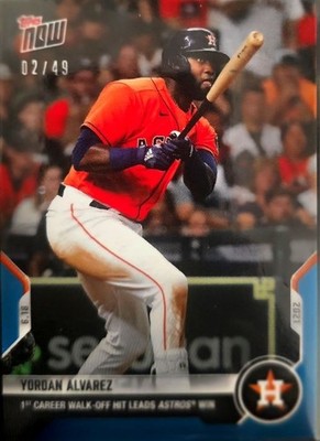 2021 Topps Now - Yordan Alvarez #378 Blue /49