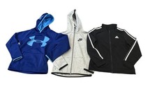 Nike Adidas Under Armour Boys Youth Medium Sweatshirt Hoodie Track Jacket LOT 3