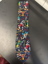 Looney Tunes Golf Mania "Teed Off" Vintage Novelty Neck Tie Vintage 1995