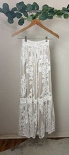 NWT Altar  d State XXS Embroidered Floral Lace Maxi Skirt Bridal Cottagecore