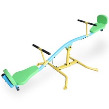 Children's seesaw double person 360  rotating seesaw with backrest indoor and ou