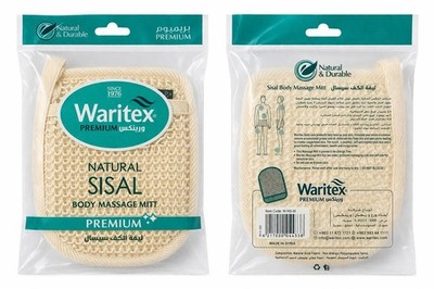 2pack,Natural Sisal Body Exfoliating Mitt Shower Glove Scrubber Spa Skin Care