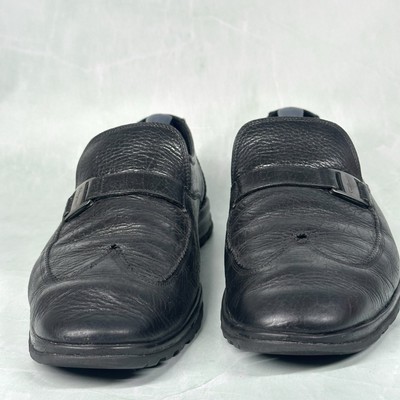 Salvatore Ferragamo Loafers Black Pebble Leather Wingtip  display picture 2