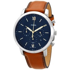 Fossil Neutra Chronograph Quartz Blue Dial Men's Watch FS5453 New In Box