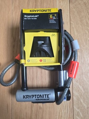 Kryptonite Fahrradschloss Kryptolok Mini 7 mit Flexkabel & Flexframe Halterung