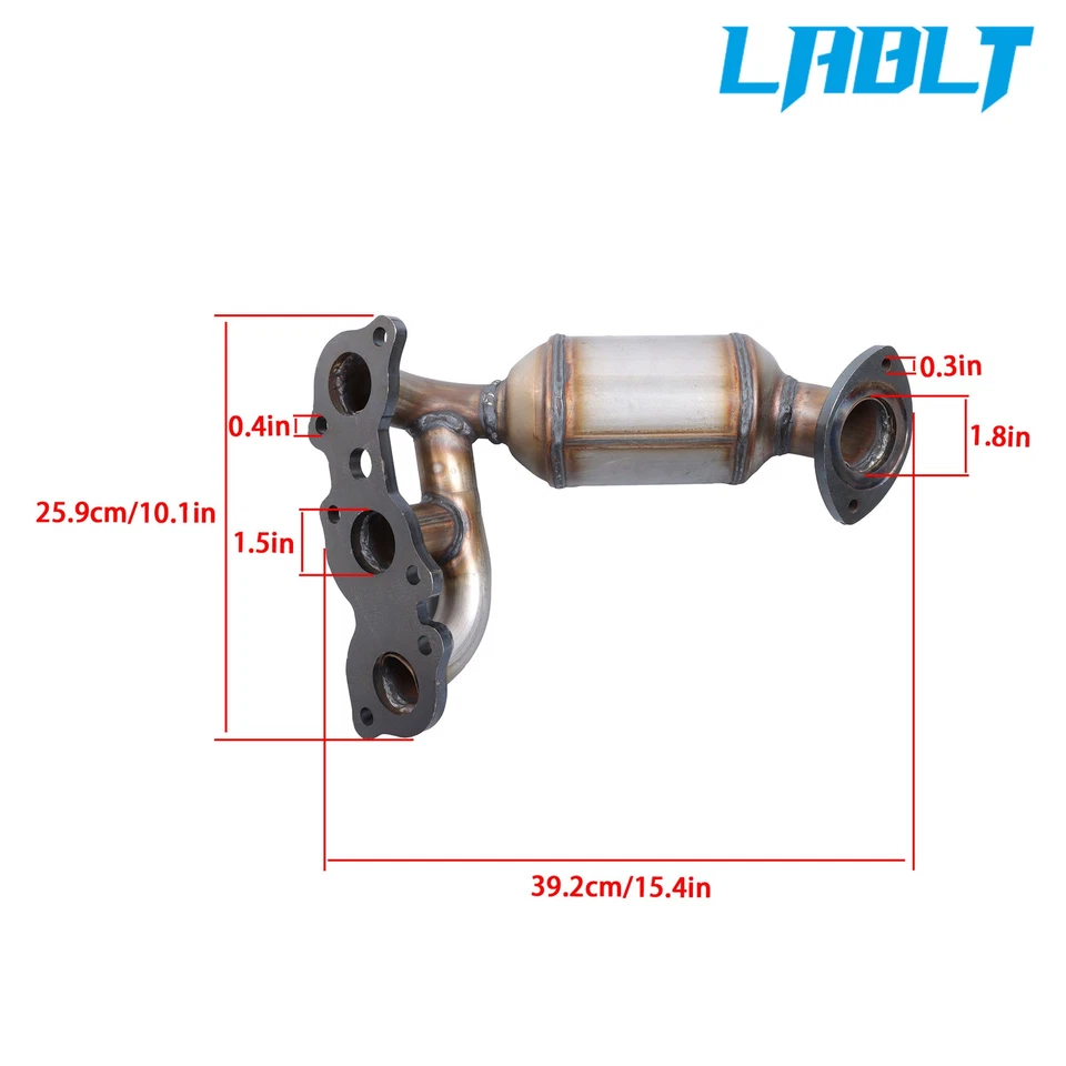 Convertidor catalítico colector para Lexus ES330 3,3 L 2004 2005 2006 BANCO 1 Y 2 JUEGO Foto 3 de 4
